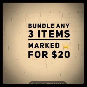 3 for $20 with a ⭐️